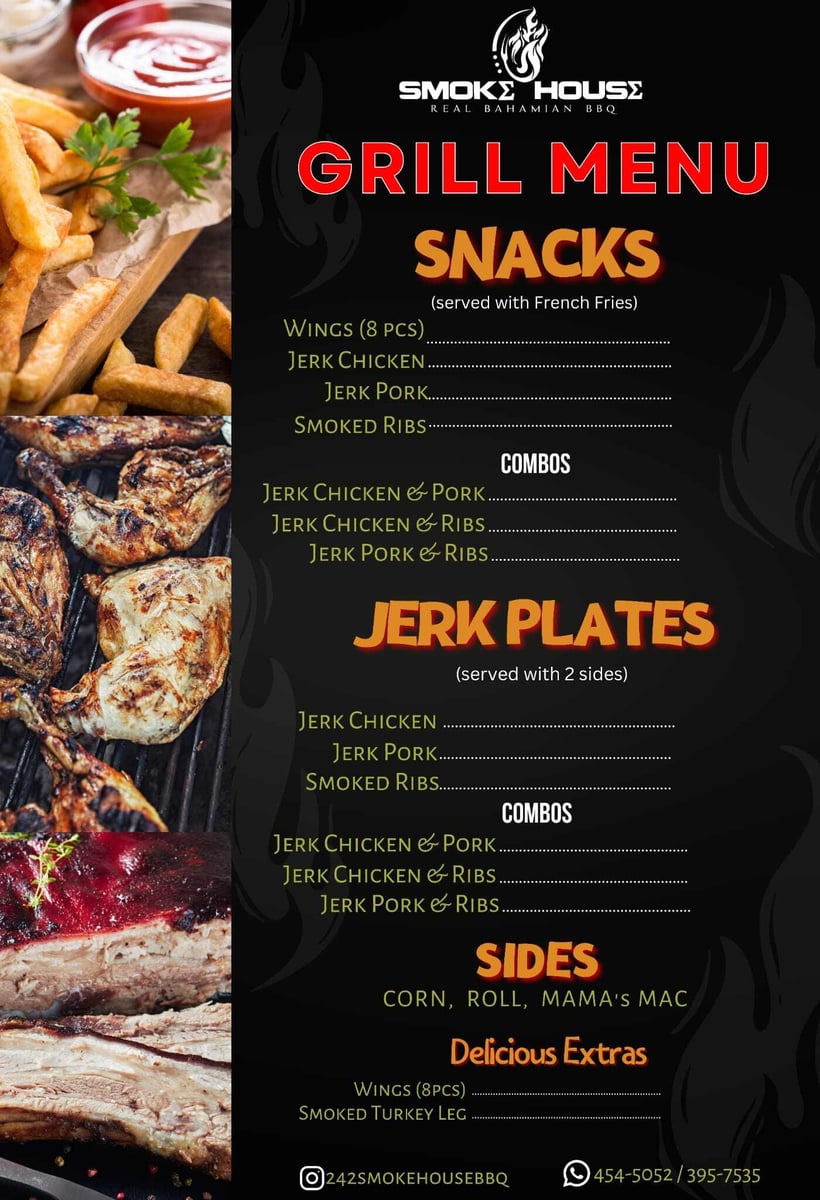 SMOKE HOUSE MENU 